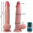 RockArmy Sherman Dual Density Strap-On Dildo with Harness – 24 cm (9.4″) – Skin — Photo 4