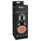 PDX Elite Compressor Vibrating Intimate Machine with Suction – 21 cm (8.25″) – Black — Photo 1