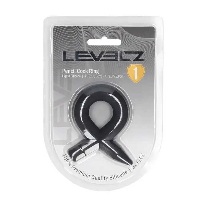 LEVELZ Premium Liquid Silicone Support Ring Black - Size S