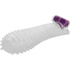 OHMAMA tekstuurne pikendusmuhv vibreeriva kuuliga – 15 cm (6″) – läbipaistev — Foto 1