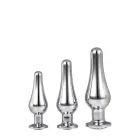 GLEAMING LOVE Anaaltappide komplekt – S – 9 cm – Hõbe — Foto 2