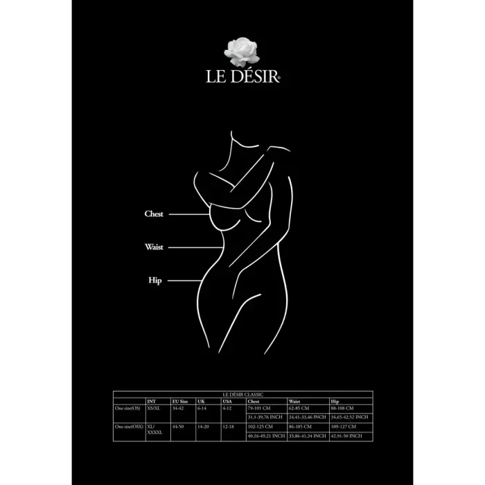 Svītrains tīkliņa zeķturis – Plus size – melns Foto 7