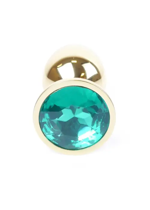 Plug-Jewellery Gold Plug – 7 cm (2.8″) – Green