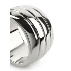 Mr. Steel ovalus varpos žiedas – 4 cm — Nuotrauka 6