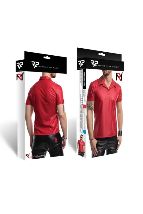 RMSerafino001 men's polo shirt – red – M