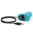 b-Vibe Rimming Petite anālais spraudnis – 12.5 cm – Zils — Foto 8