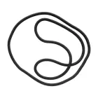 Си силиконовое кольцо для члена Slim Wrap – 18 cm (7″) – черный — Фото 3