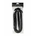 Ouch! Twisted Bonded Leather Whip – Black — Photo 2