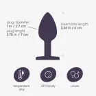 Анальная пробка Bijou с драгоценным камнем – 6 cm – красный — Фото 5