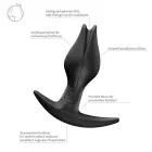 Bootie Fem dildo – 10 cm – Melns Foto 3