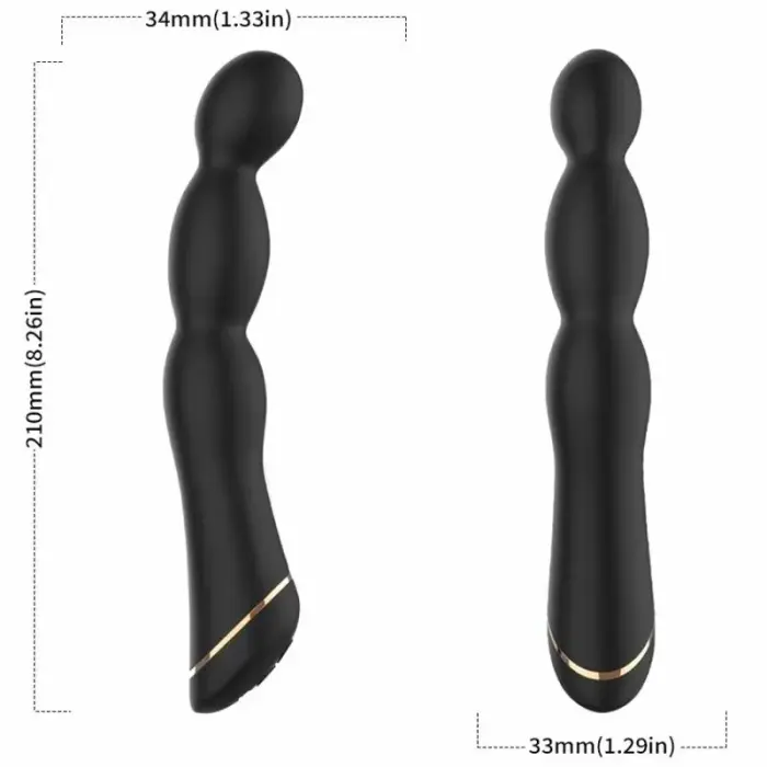 ARMONY BAMBU регулируемый вибратор – 21 см (8.3″) – черный