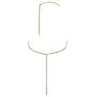 Cottelli ACCESSOIRES Body Chain Gold - Adjustable Metallic Jewelry Harness — Photo 8