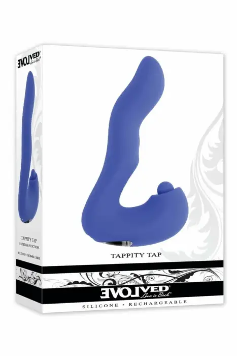 EVOLVED TAPPITY TAP вибратор – 16.6 см (6.55″) – фиолетовый