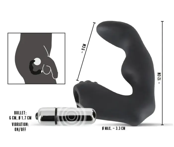 Rebel prostate stimulaator – 12 cm (4.7″) – Must Photo