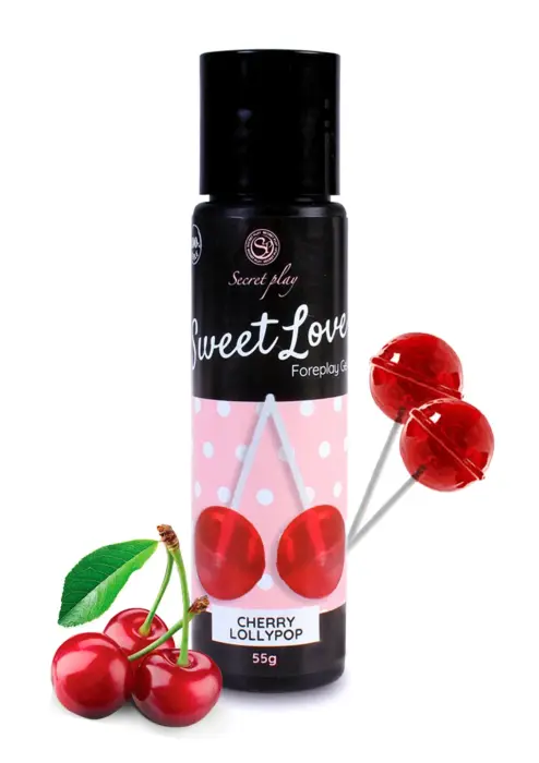 Secret Play Sweet Love вишнёвый съедобный гель для прелюдии – 60 мл