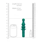 Pawn Shaped Vibrator - Peacock Plume – 16.5 cm – Green Photo