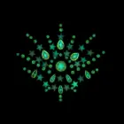 Ķermeņa rotaslietu uzlīmes – krūtis – spīd tumsā Foto 3