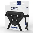 XRAY – reguleeritavad strap-on rakmed 3 silikoonrõngaga – must — Foto 6