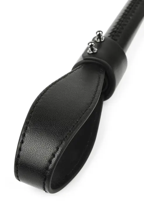 Genuine Leather Chain Whip – Black