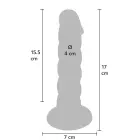 Playhouse Spiral Tease realistiškas vibruojantis dildo su pulteliu – silikonas – L – violetinis — Nuotrauka 8