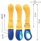 INTENSE Shaggy kumer G-punkti vibraator – 19 cm (7.5″) – kollane — Foto 2