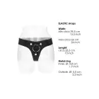 RealRock Elastic Harness – универсальные регулируемые трусики для страпона – чёрные — Фото 6