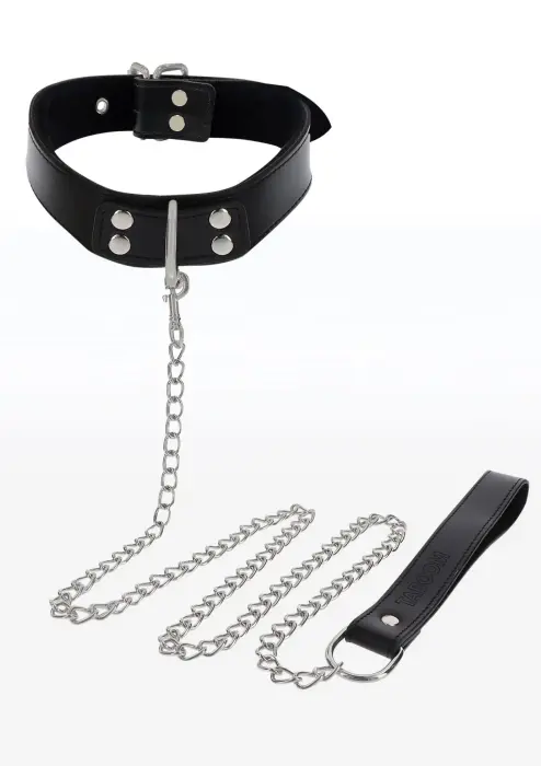 TABOOM Elegant Collar and Chain Leash – Black