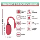 Magic Motion Fugu viedais valkājamais vibrators – 6.9 cm (2.7″) – sarkans — Foto 7