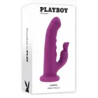 PLAYBOY FLUFFLE Rabbit Vibrator – 19.7 cm (7.75″) – Pink — Photo 1