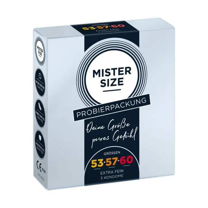 MISTER SIZE Pure Feel тестовый набор презервативов – 9 шт. Фото num