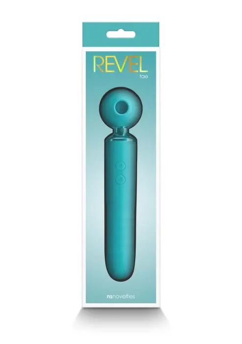Revel Fae vibrators ar kustību, gaisa pulsa un vibrācijas režīmiem – 18 cm (7″) – zils Foto 2