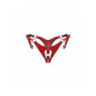 Inferno Open Crotch Thong – Red/Silver – S/M/L — Photo 4
