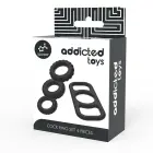 Addicted Toys Silicone Ring Set 4-Pack Flexible Black — Photo 7