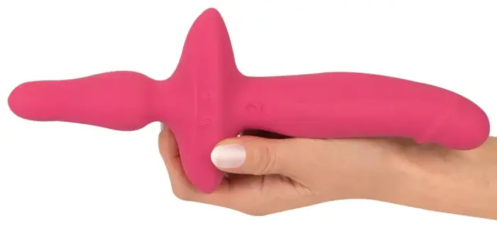 Couples Choice 2in1 Vibrators + anālās tampona – melns Foto 6