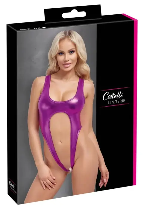 Cottelli LINGERIE Metallic Pink Body – S/M