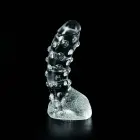 Tumši caurspīdīgs dildo – 22 cm (8.7″) — Foto 3