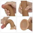 LoveToy Dual Layered Platinum Silicone Cock – realistlik kahekihiline dildo – silikoon – 17,8 cm — Foto 7