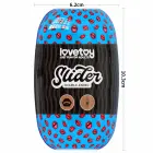 LoveToy Slider – dvipusis masturbatorius – burna ir makštis – ruda — Nuotrauka 18