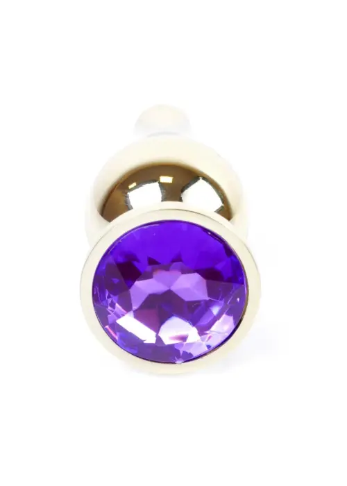 Plug-Jewellery Gold anālais spraudnis – 9.5 cm (3.7″) – Violets