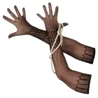 Cottelli Collection Net Gloves S-L - Black — Photo 6