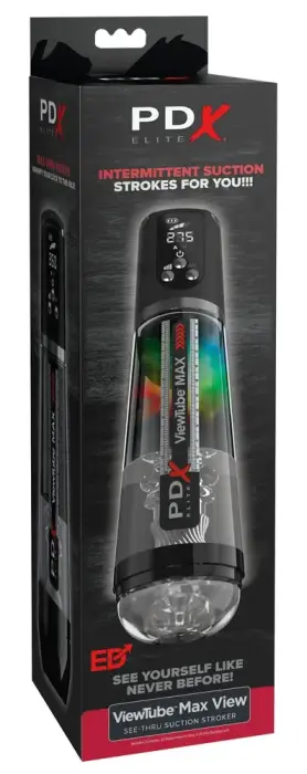 PDX Elite ViewTube MAX Masturbator – Black