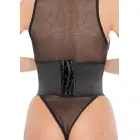 Croco Front Waist Cincher – Black – S/M — Photo 1