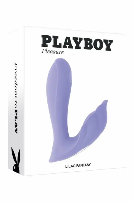 PLAYBOY Lilac Fantasy Dual-Action Vibrator with Remote Control, Silicone, Purple