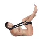 Polsterētas augšstilbu šūpoles ar regulējamām siksnām – melnas Foto 5