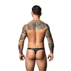 Male Power Wetlook Thong – S/M – Black — Photo 1