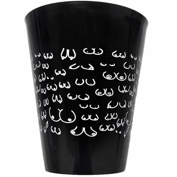 Diablo Picante party cup – black with white graphic motif – 500 ml