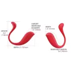 SVAKOM Phoenix Neo 2 kulkos vibratorius – 11.8 cm (4.6″) – raudonas — Nuotrauka 6