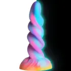 Moon Rider pimedas helendav Unicorn dildo – 21 cm (8.1″) – värviline — Foto 7