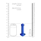 Stikla dildo – 15 cm (6″) – Zils Foto 8