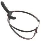 RC vibruojantis dvigubas strap-on – 15.5 cm — Nuotrauka 4